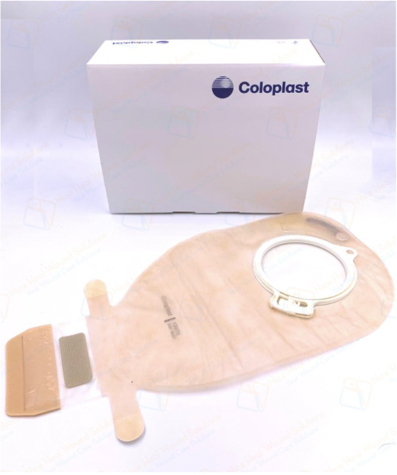 13976 COLOPLAST OSTOMY BAG 2-PIECE OPEN WITH EASICLOSE OUTLET TRANPARENT MAXI 60MM 15PCS