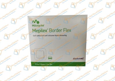 595200 Molnlycke Mepilex Border Flex 7.5cm x 7.5cm 5's