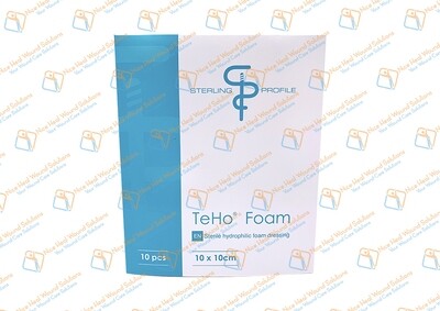 Teho Foam Dressing 10cm x 10cm (1 box 10pcs)