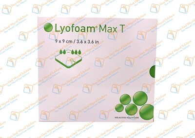 603207 Molnlycke Lyofoam Max T 9cm x 9cm 10's