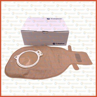 13986 COLOPLAST ALTERNA OSTOMY BAG 2-PIECE OPEN WITH HIDE-AWAY OUTLET OPAQUE MAXI 60MM 15PCS