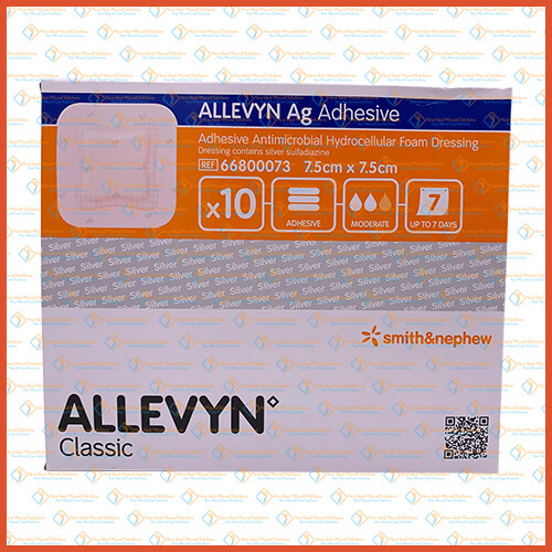 Smith&Nephew Allevyn AG Adhesive 7.5cm x 7.5cm (1 box 10's)