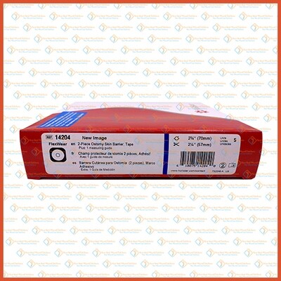 14204 Hollister FlexWear Ostomy Skin Barrier Cut-to-Fit with Tape 70mm 1 Box 5pcs