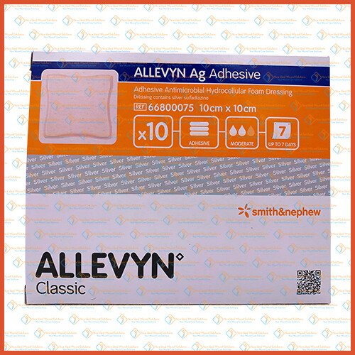 Smith&Nephew Allevyn AG Adhesive 10cm x 10cm (1 box 10's)