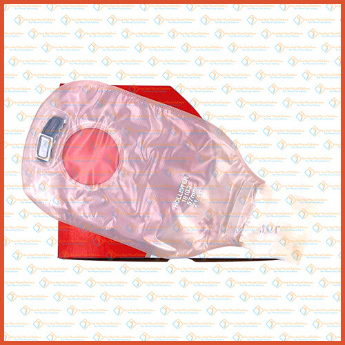18193 Hollister Drainable Pouch with AF300 Filter Lock N' Roll Closure - Transparent (57mm) 1 Box 10pcs