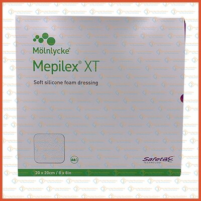 211400 Molnlycke Mepilex XT 20cm x 20cm 5's