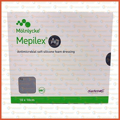 287110 Mepilex Ag 10cm x 10cm 5's
