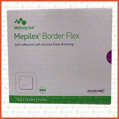595000 Molnlycke Mepilex Border Flex 12.5cm x 12.5cm 5's