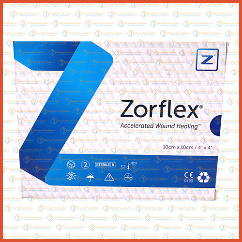 Zorflex Antmicrobial Wound Contact Layer 10cm x 10cm 10's