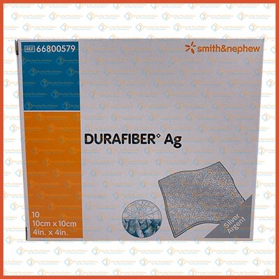 Smith&Nephew [832577] Durafiber Ag 10cm x 10cm (1 box 10pcs)