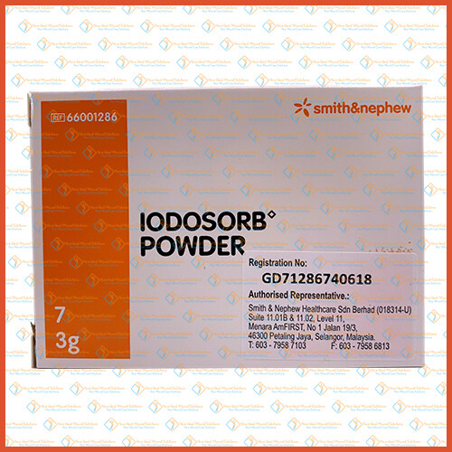 Smith&Nephew [832505] Iodosorb Cadexomer Iodine Powder 3g (1 box 7's)