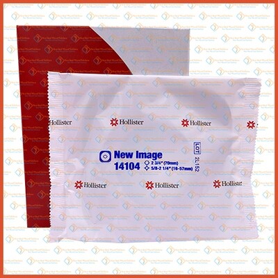 14104 Hollister New Image Formafex flat Shape-to-Fit Skin Barrier with tape 70mm 1 Box 5pcs