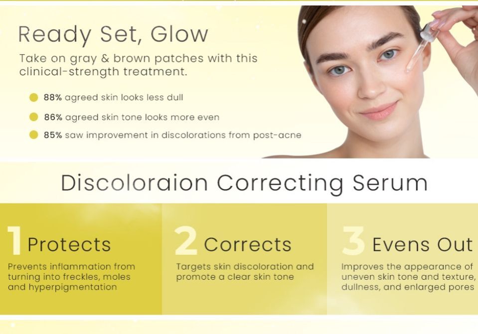 ALMOES ORGANIC Kojic Acid Serum with Vitamin C & Turmeric |Discoloration Repair Serum