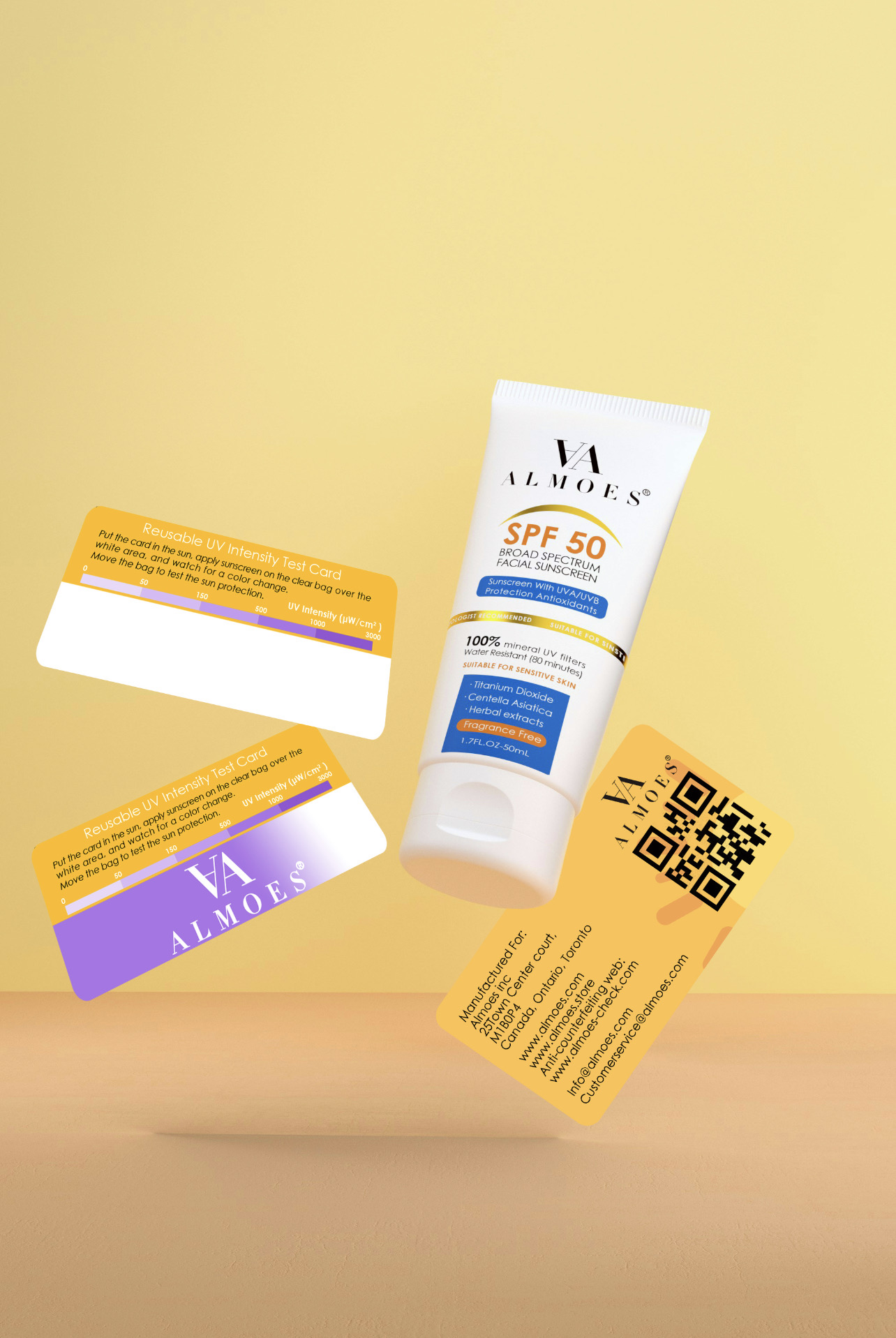 Almoes UV Clear Broad-Spectrum SPF 50 For Sensitive Skin