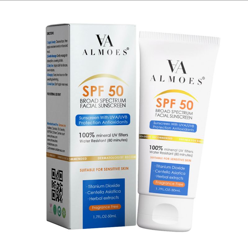 Almoes UV Clear Broad-Spectrum SPF 50 For Sensitive Skin