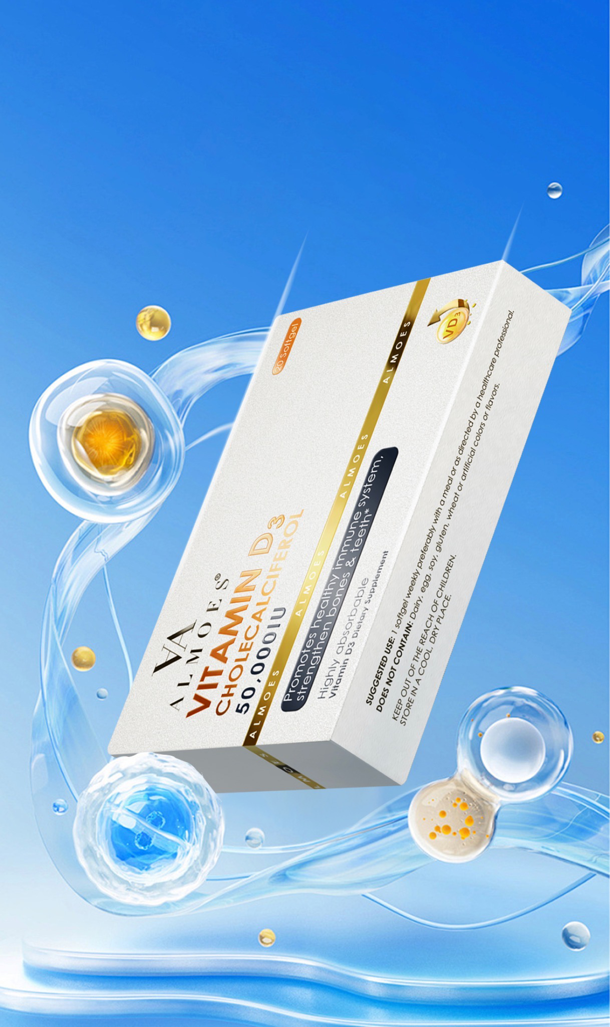 Almoes Vitamin D 50,000 IU