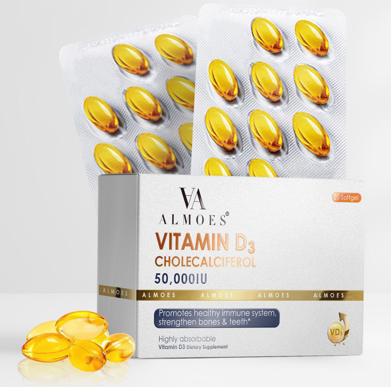 Almoes Vitamin D 50,000 IU