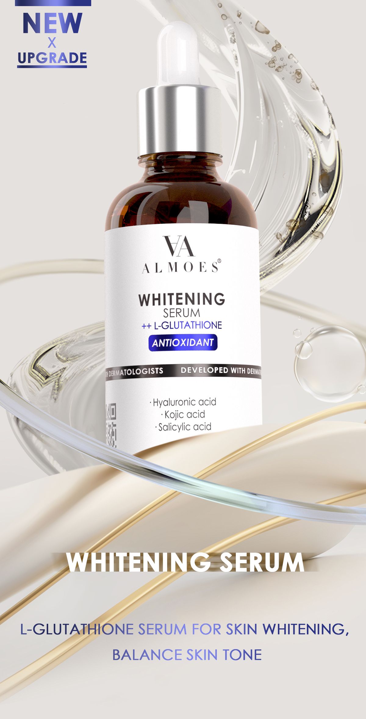 ALMOES L-Glutathione Serum for skin Whitening