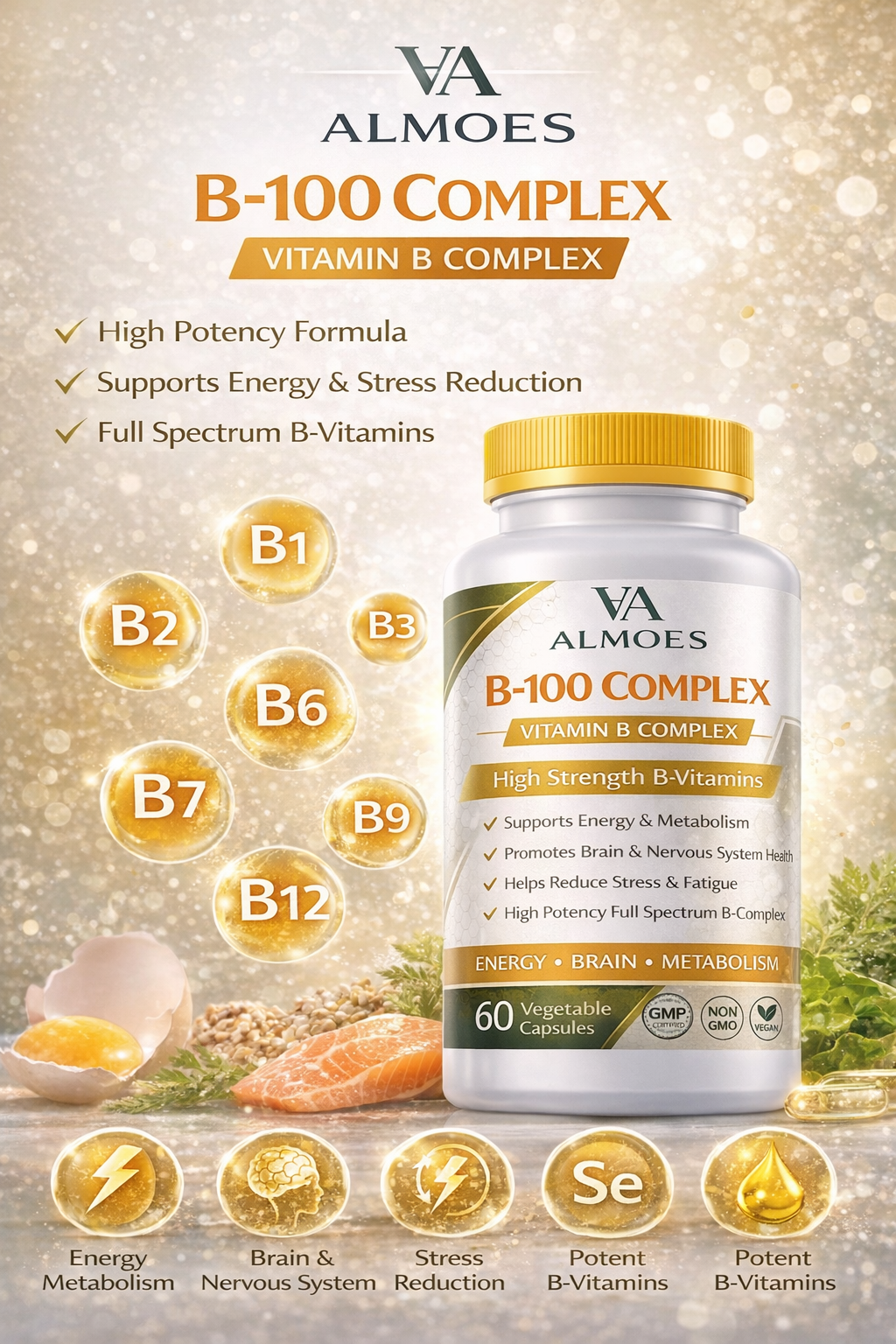 ALMOES B-100 Complex Vitamin B Complex