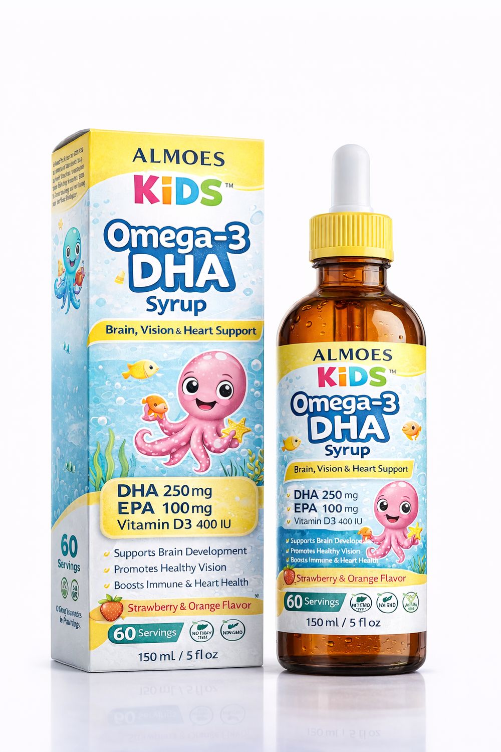 ALMOES KIDS™ Omega-3 DHA Syrup