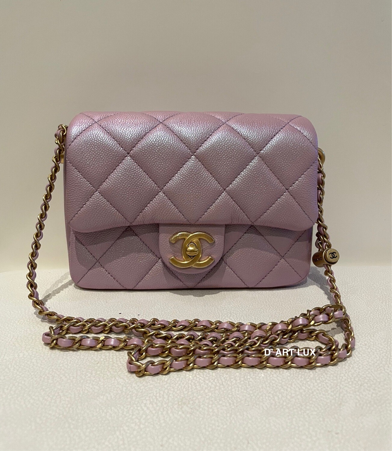 *SOLD* CHANEL 21K Mini Flap Bag in Pink