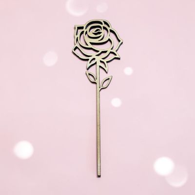 Wooden Forever Rose 6”