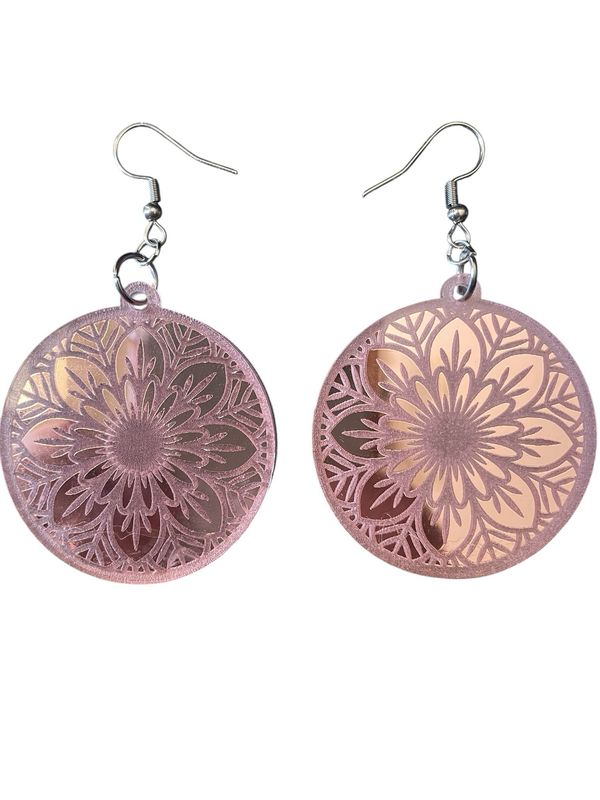 Mandala Mirror Earrings