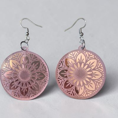 Mandala Mirror Earrings