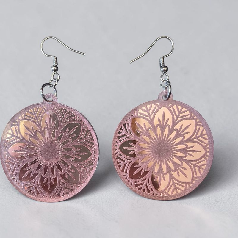Mandala Mirror Earrings