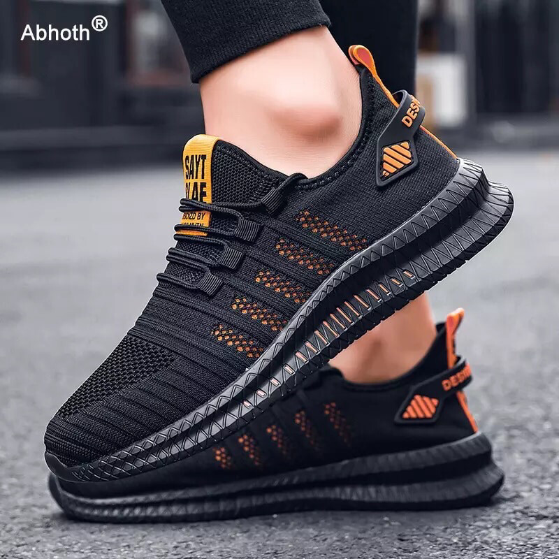 Abhoth Running Shoes Comfortable Light Casual Men&#39;s Sneaker Breathable Non-slip Wear-resistant Outdoor Walking Men Sport Shoes
