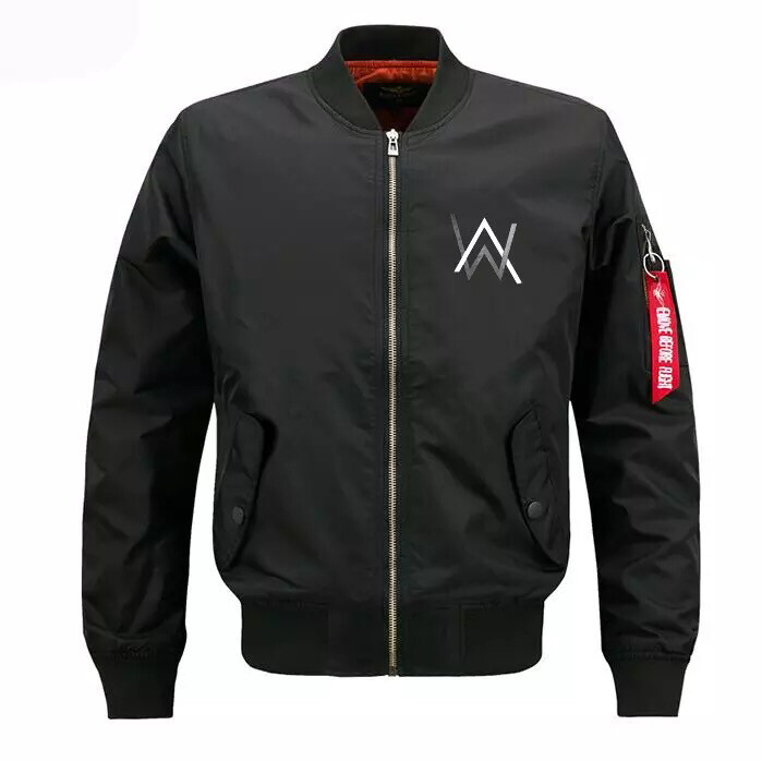 Rock Star Alan Walker Faded Pilot Bomber Jacket Men Concert Clothing Clothes