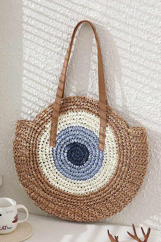 Color Block Round Bag