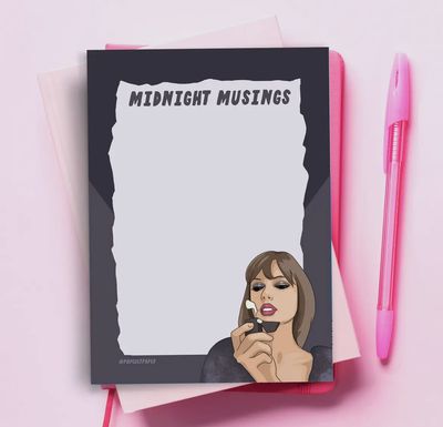 Pop Culture Taylor Midnight Notepad