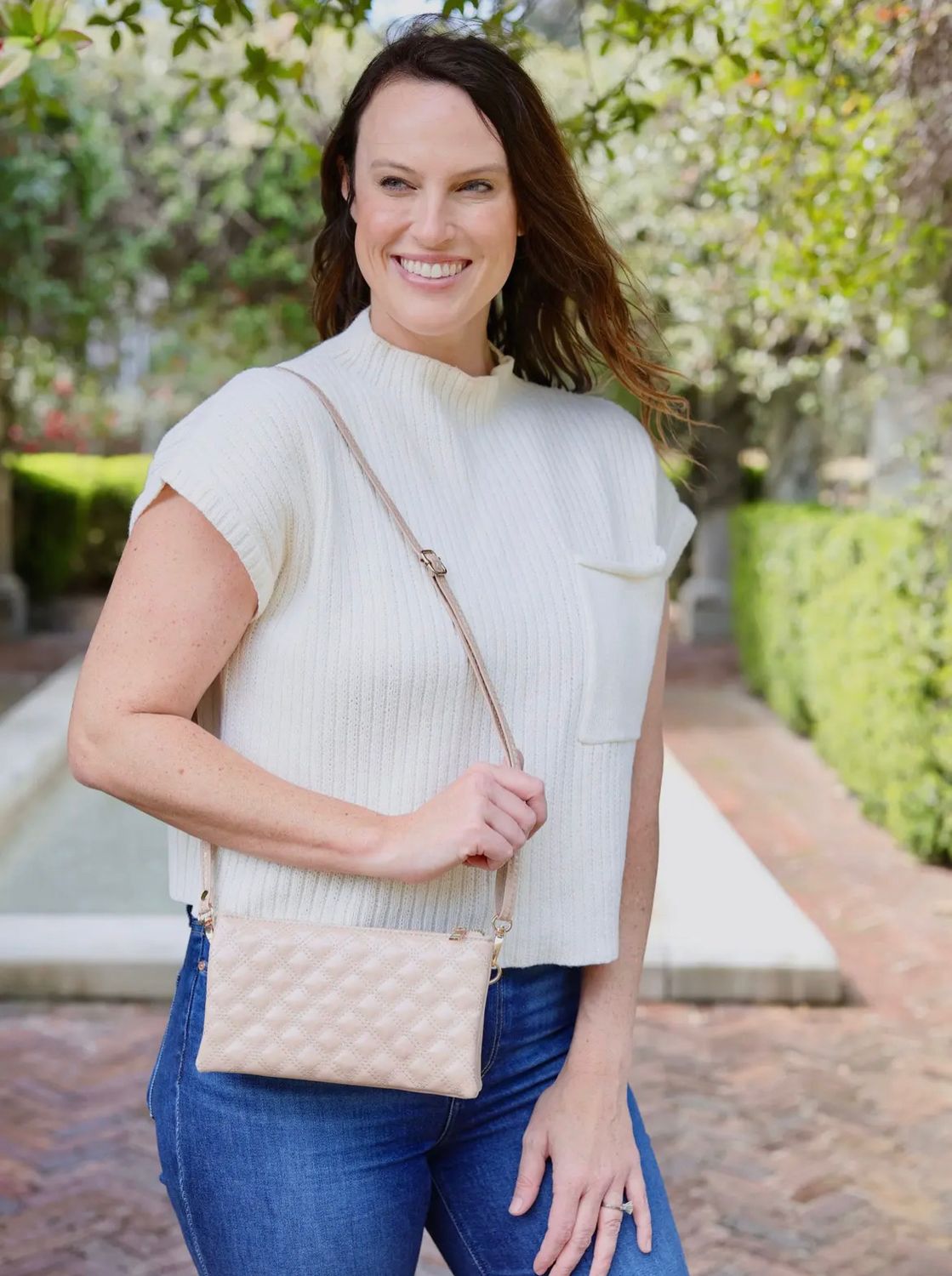 Liz Crossbody CREAM PATENT