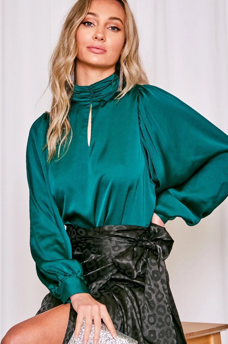 Hunter Satin Blouse
