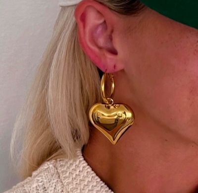 Bubble Heart Earrings