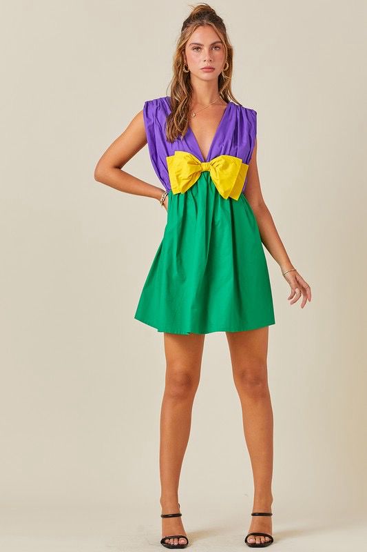 Mardi Gras Romper Dress