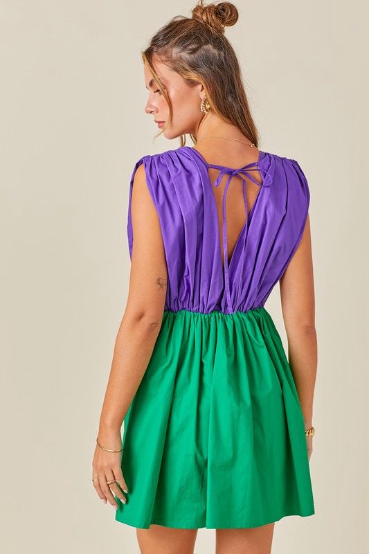 Mardi Gras Romper Dress