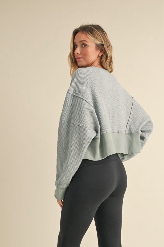 Waffle Knit Top