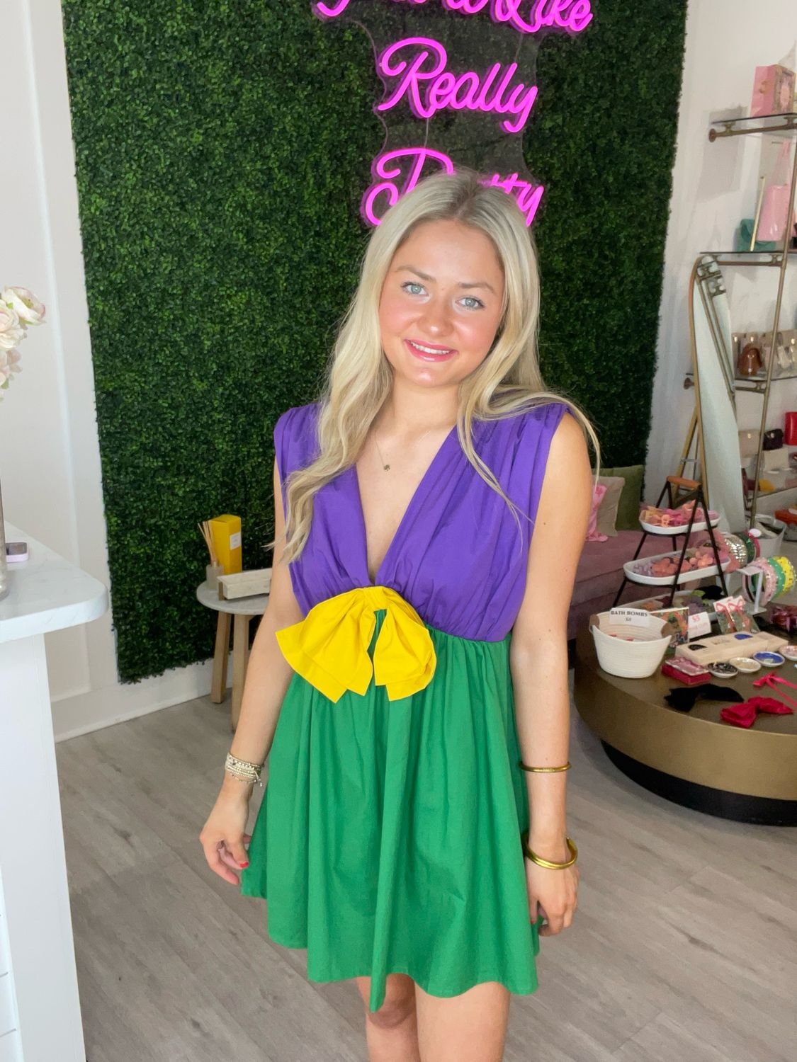 Mardi Gras Romper Dress