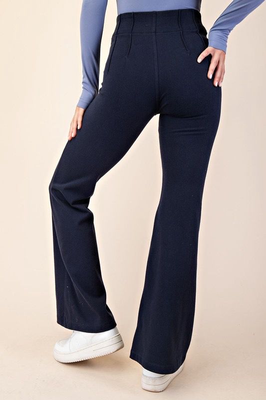 Navy Flared Pants