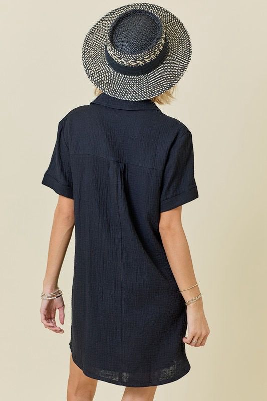 Piper Gauze Dress BLACK