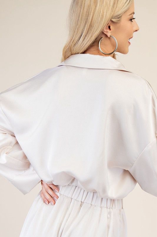 Twist Satin Shirt