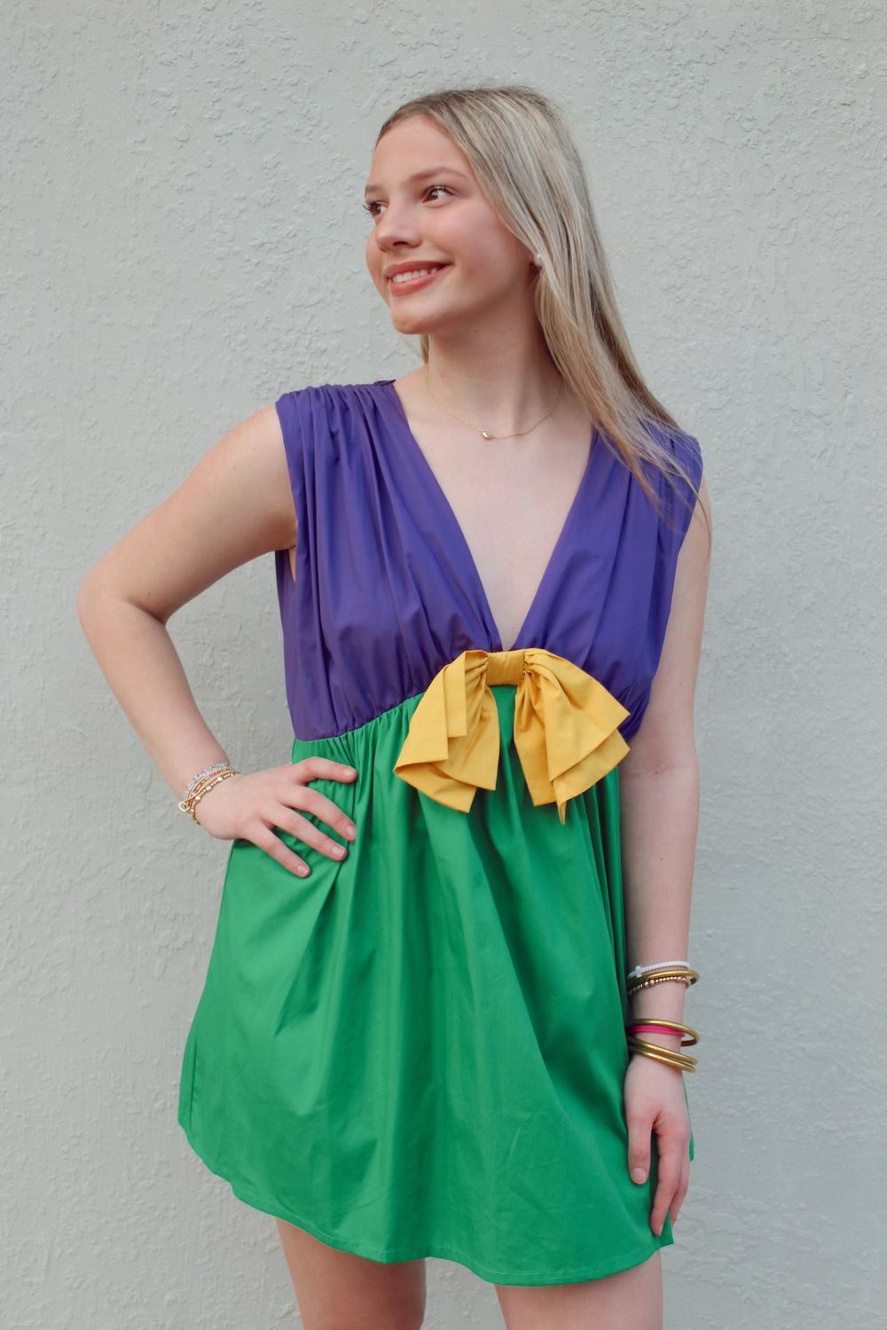 Mardi Gras Romper Dress