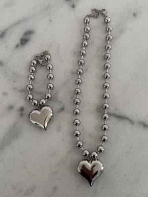 Silver Heart Bracelet