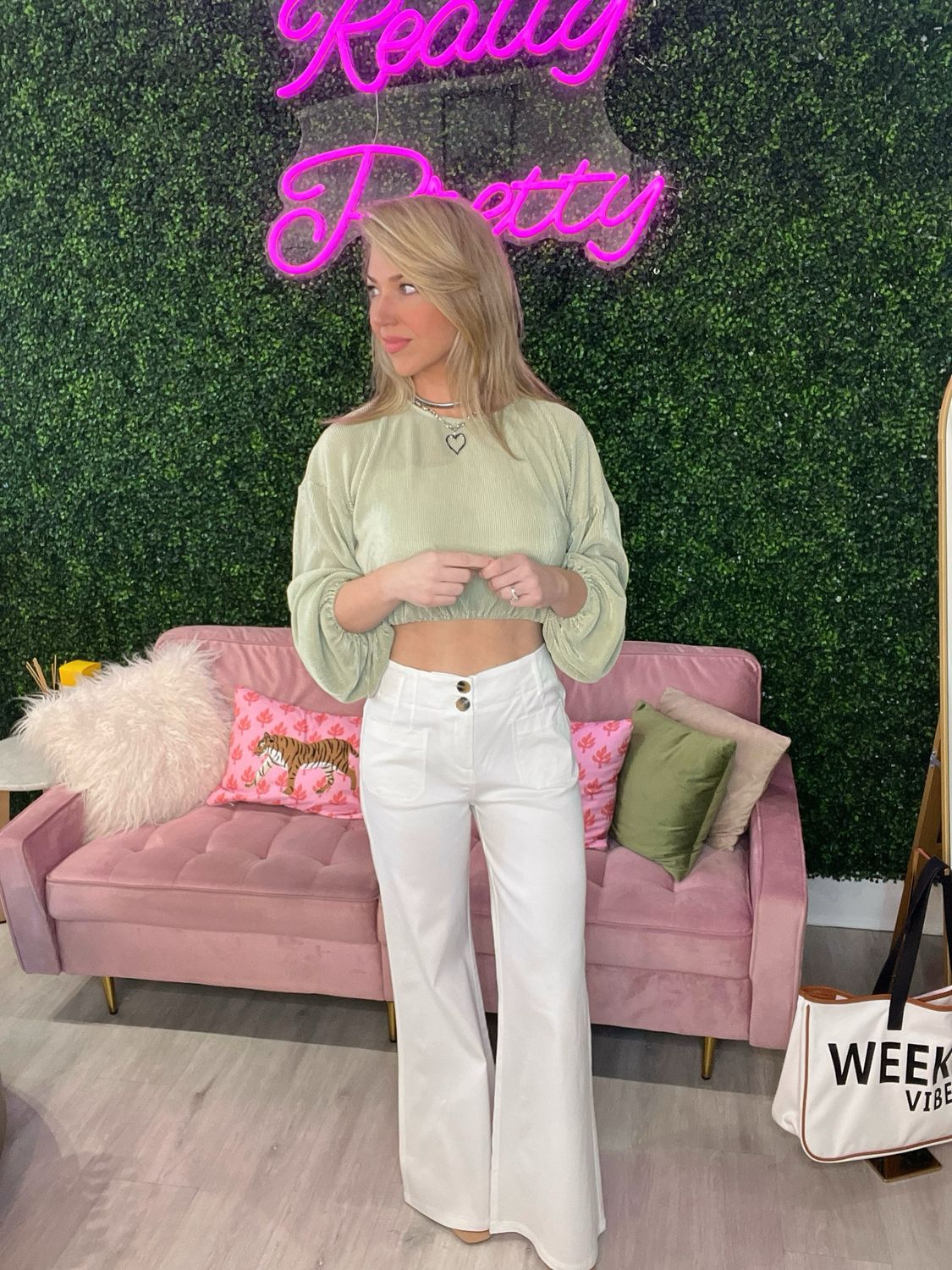 White Flare Jeans