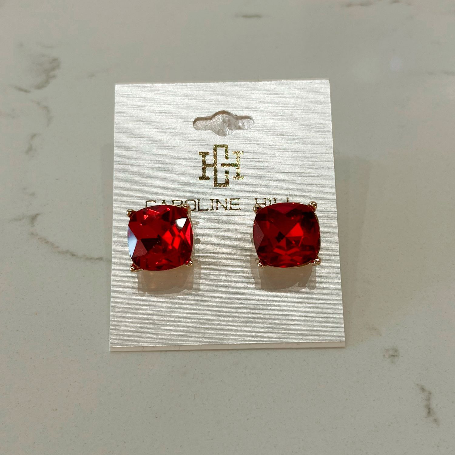 Julien Red Studs