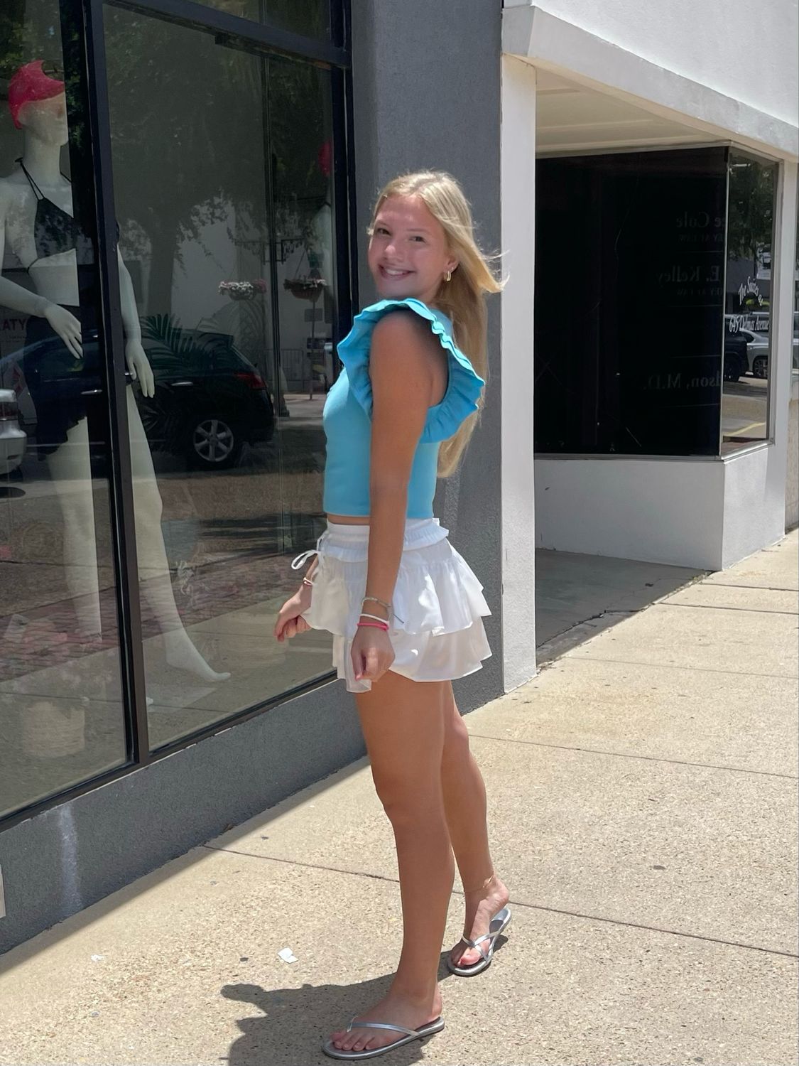 Taylor White Skort