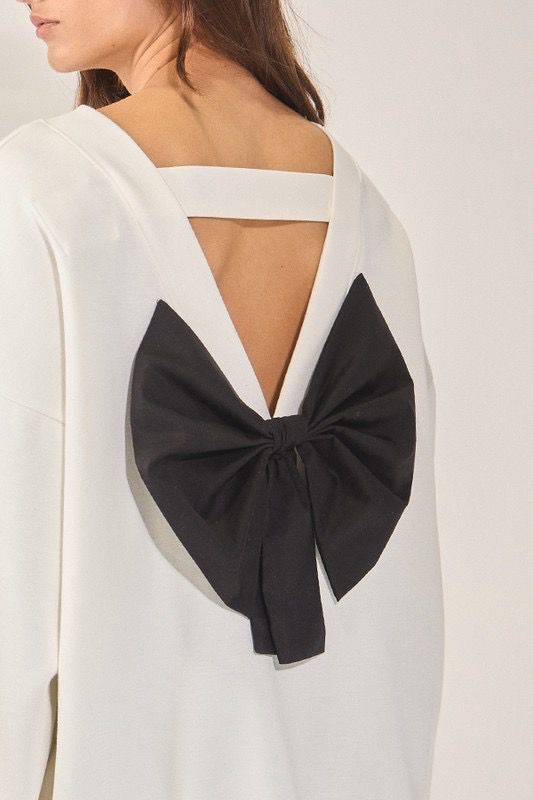 Bow Back Sweatshirt
