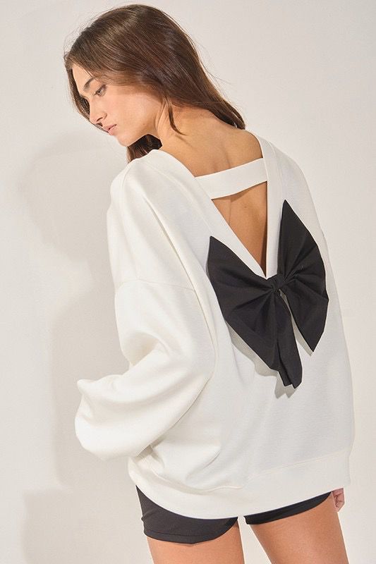 Bow Back Sweatshirt